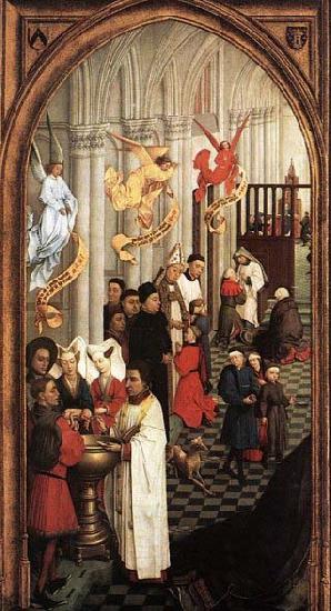 WEYDEN, Rogier van der Seven Sacraments China oil painting art
